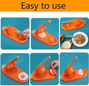 2 In 1 Dumpling Maker,Kitchen Dumpling Making Tool Baking Pastry Manual Artifact For Pressing Dumpling Skin Wrapper Mould Dough Press Maker