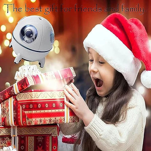 Space Capsule Air Humidifier 220ML with LED light, USB Ultrasonic Cool Mist Humidifier, Nursery Portable, Raindrop Car, Astronaut Antigravity, Cute Humidifier for Bedroom, Cool Mini Diffuser