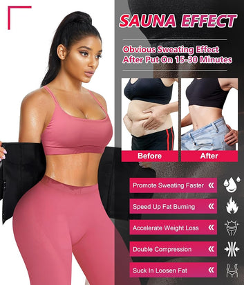 Perspiration Girds Waist Belt  Waist Trimmer | Premium Waist Trainer Band for Men & Women