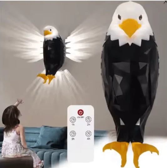 WORK3D 3D Printed Colorful Eagle Night Light - Decorative Candle Holder